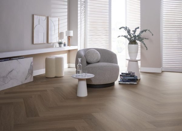 All-in Deal Ambiant Spigato Estino Visgraat Dryback Brown 1615 PVC vloer - Afbeelding 3