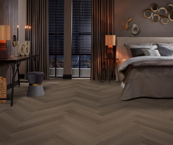 All-in Deal Ambiant Spigato Estino Visgraat Dryback Brown 1615 PVC vloer - Afbeelding 2