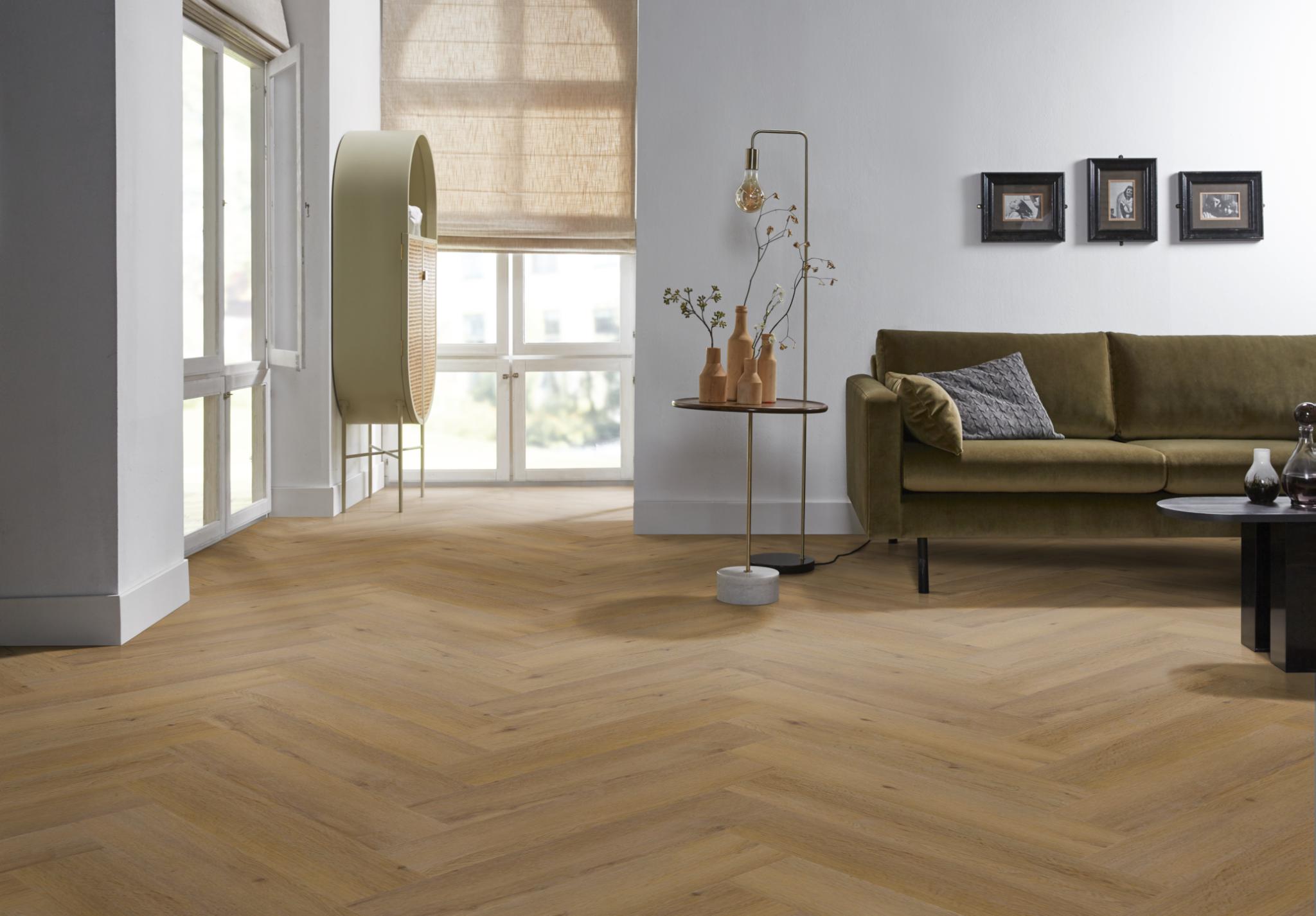 Ambiant Spigato Vivero Visgraat Dryback Dark Oak 1823 PVC vloer - Afbeelding 3