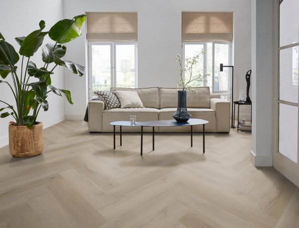 Ambiant Spigato Vivero Visgraat Dryback Light Oak 1820 PVC vloer - Afbeelding 3