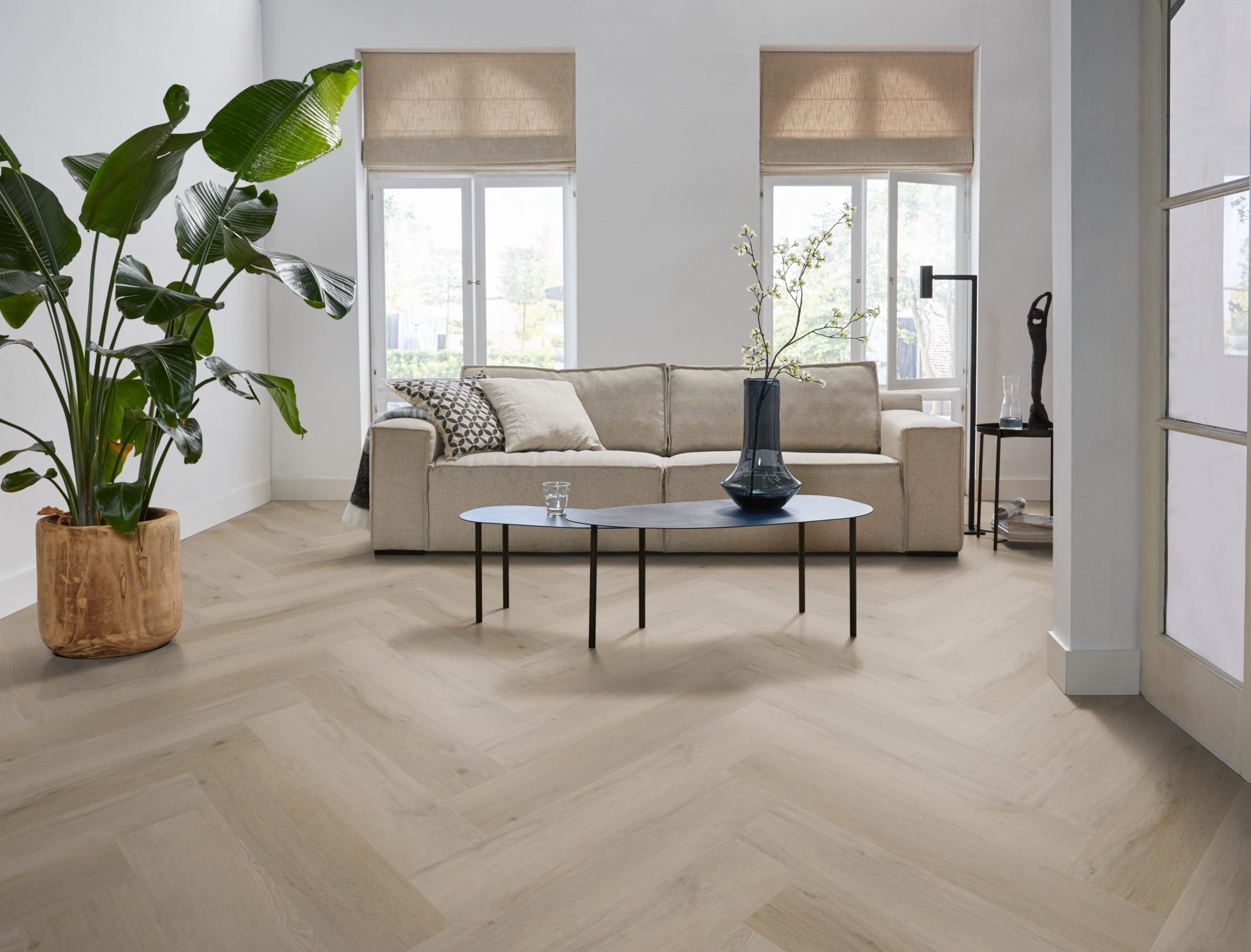Ambiant Spigato Vivero Visgraat Dryback Light Oak 1820 PVC vloer - Afbeelding 3